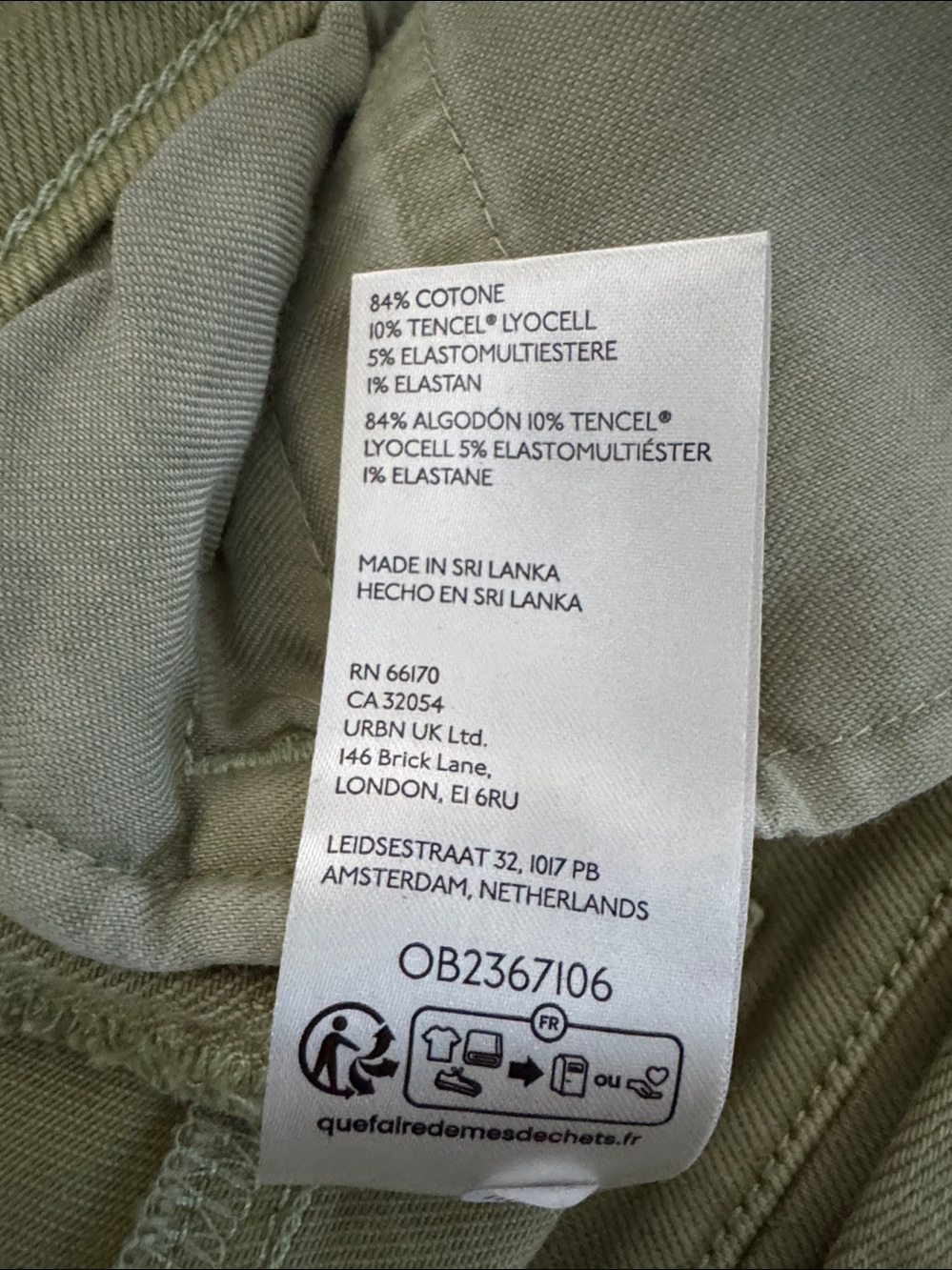 NWT Size 30 - Anthropologie Cotton Tapered Slouch Jeans in Moss (NWT US$ 158) - Picture 16 of 16